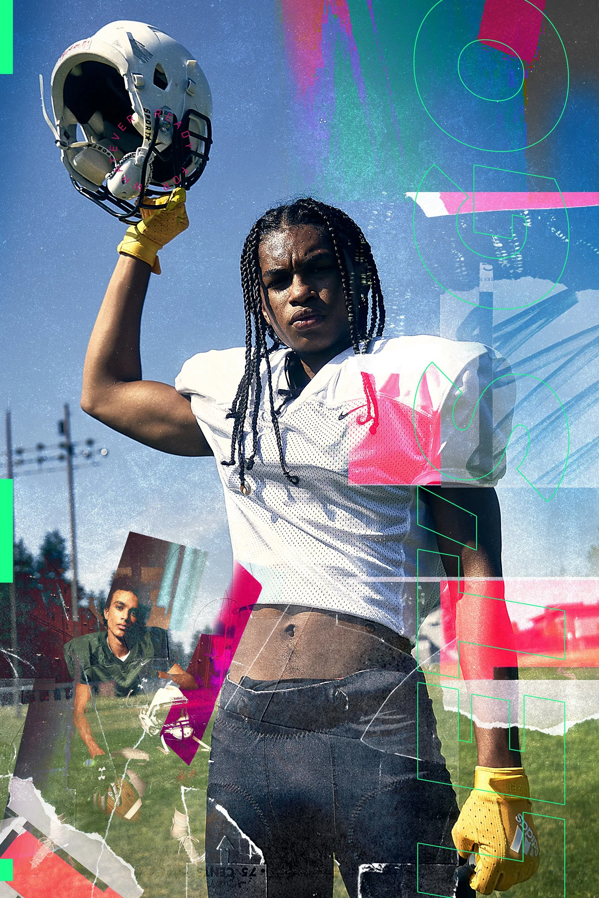 Eastbay football athlete portrait