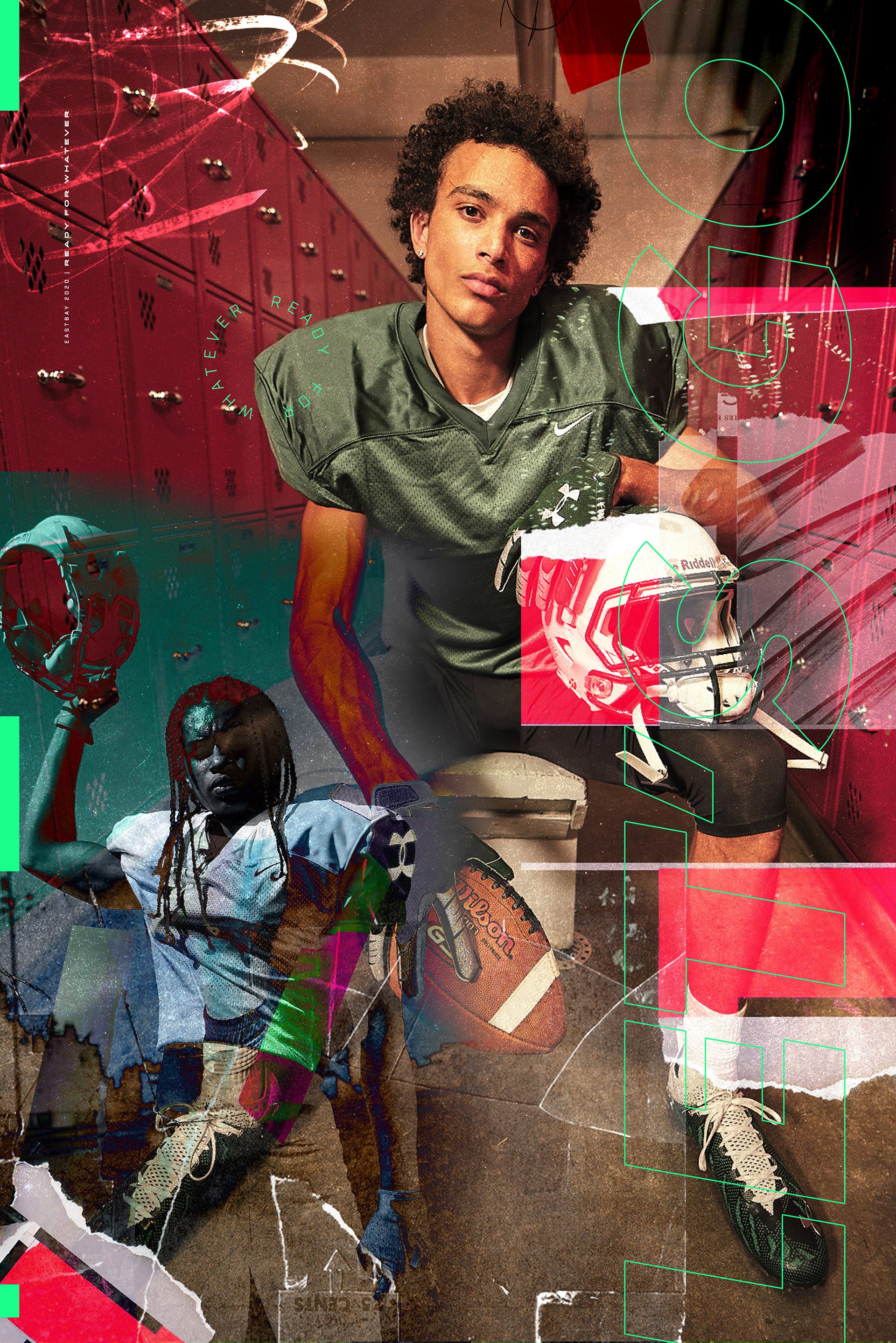 Eastbay athlete portrait campaign visual